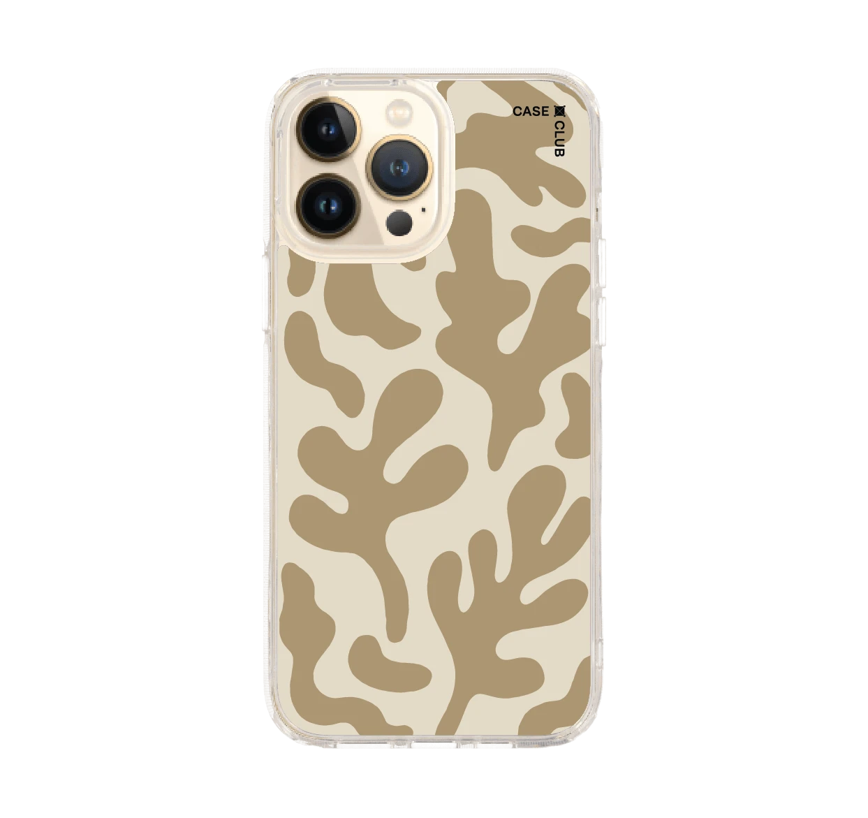 brown & white abstract freeform pattern
